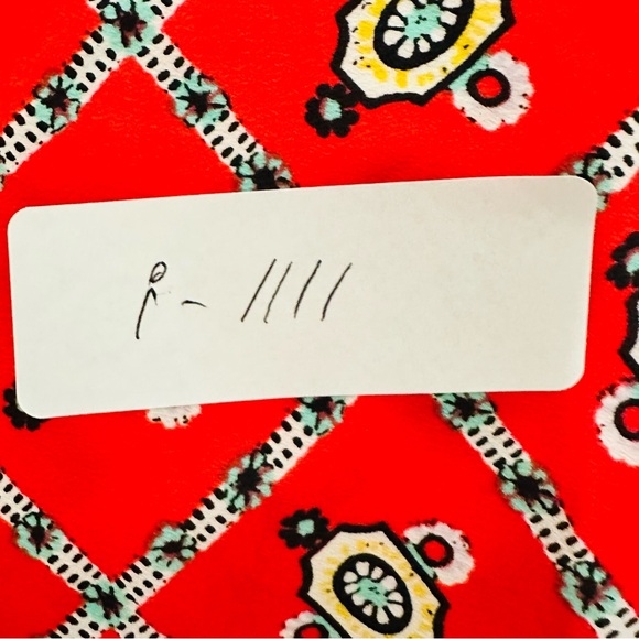 Nanette Lepore Swim Cover-Up Red Patterned Tunic Size L - Picture 8 of 8